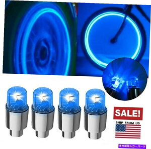 rear wheel tire cover 2-8PCS LEDJ[I[gzC[Cg]ԃ^CouXeu[LEDCgLbvJo[ 2-8Pcs LED Car Auto Wheel Lights Bike Tire Valve Stem Blue LED Light Caps Cover
