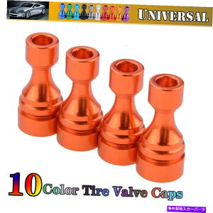 rear wheel tire cover 4 xjo[TJ[^C^CIWzC[GA|[g_XgJo[ouXeLbvI[g 4 X Universal Car Tire Tyre Orange Wheel Air Port Dust Cover Valve Stem Cap Auto