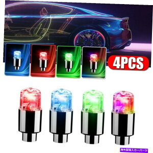 rear wheel tire cover 4PCSJ[I[gSUVzC[^C^CGAouXeLEDCgLbvJo[ANZT[ 4PCS Car Auto SUV Wheel Tire Tyre Air Valve Stem LED Light Cap Cover Accessories