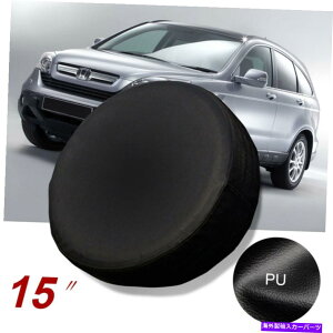 rear wheel tire cover 15C`̃XyA^CJo[zC[veN^[Jo[ׂĂ̎ԂɓKĂ܂ 15 Inch Spare Tire Cover Wheel Protector Covers Fit For All Car Black