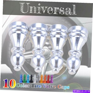 rear wheel tire cover �I�[�g�J�[�^�C���^�C���V���o�[�z�C�[���G�A�|�[�g�_�X�g�J�o�[�g�����o���u�X�e���L���b�v���� Auto Car Tire Tyre Silver Wheel Air Port Dust Cover Trim Valve Stem Caps Alloy�y���s�A���i