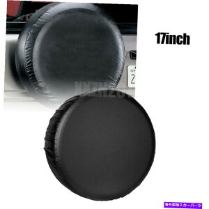 rear wheel tire cover jo[T17C`TCYXLubNU[zC[^CJo[ɃtBbg\̃^CJo[ Spare Tire Cover Fit For Universal 17inch Size XL Black Leather Wheel Tire Cover