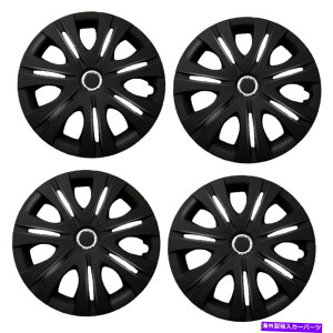 rear wheel tire cover 4 PCSzC[Jo[tnuLbvtBbgR16^CX`[ubN16 " 4 Pcs Wheel Covers Snap On Full Hub Caps Fit R16 Tire & Steel Rim Black 16"