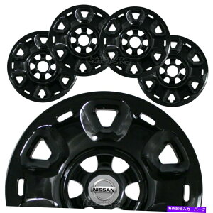 rear wheel tire cover 4�t�B�b�g���Y�^�C�^��XD 2016-2021�u���b�N17 �z�C�[���X�L���n�u�L���b�v���������J�o�[ 4 fits Nissan Titan XD 2016-2021 Black 17 Wheel Skins Hub Caps Alloy Rim Covers�y���s�A���i�z