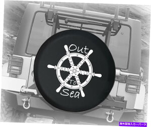 rear wheel tire cover C̍qC{[gzC[I[gANZT[ւ̃XyA^CJo[AEg Spare Tire Cover Out to Sea Nautical Boat Wheel Auto Accessories