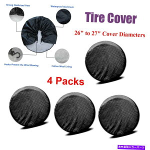 rear wheel tire cover SUV 26 "-27"XyA^CJo[ubNA~jEtBtgAzC[^CJo[ Car SUV 26"-27" Spare Tire Cover Black Aluminum Film Front Rear Wheel Tire Cover