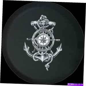 rear wheel tire cover \̃^CJo[DAJ[zC[qCRpX[vJKANZT[ Spare Tire Cover Ships Anchor Wheel Nautical Compass Rope JK Accessories