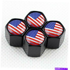 rear wheel tire cover AJUSASubNJ[^CzC[GACXeouLbvJo[ American Flag USA Logo Black Car Tire Wheel Air Pressure Stem Valve Caps Covers