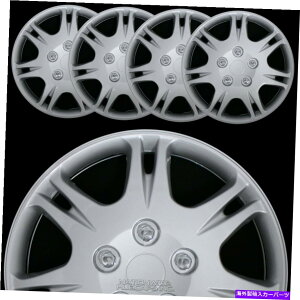rear wheel tire cover 15 "4̃Vo[zC[Jo[tnuLbṽXibvtBbgR15^CX`[ 15" Set of 4 Silver Wheel Covers Snap On Full Hub Caps fit R15 Tire & Steel Rim