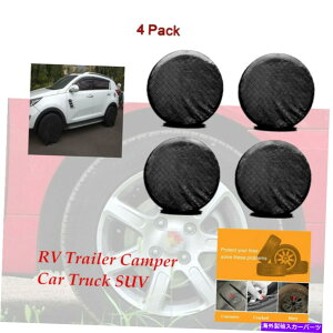 rear wheel tire cover 4PCSzC[^CJo[RVLsOJ[gbNSUV 26 "TO27''DIALȃtH[htbN 4PCS Wheel Tire Covers For RV Camper Car Truck SUV 26"to27''Dia Valid Fold Hook