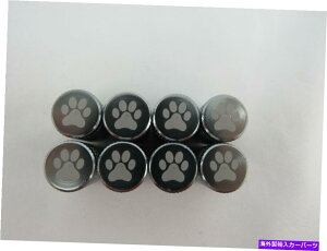 rear wheel tire cover 8PCA~jEzC[^CouGAJo[XeLbvL̃vgVo[ 8PC Aluminum Alloy Wheel Tire Valve Air Cover Stem Caps Dog Cat Paw Print Silver