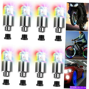 rear wheel tire cover 4pbNJtȃJ[I[gSUVzC[^C^CGAouXeLEDCgLbvJo[ 4 Pack Colorful Car Auto SUV Wheel Tire Tyre Air Valve Stem LED Light Caps Cover