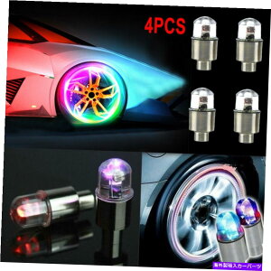 rear wheel tire cover 4PCSJ[zC[^CGAouXelWLEDCgLbvJo[vANZT[ 4pcs Car Wheel Tire Air Valve Stem Screw LED Light Caps Cover Lamp Accessories