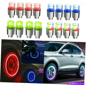 rear wheel tire cover 4PCSJ[I[gzC[^C^CGAouXeLEDCgLbvJo[ANZT[Lbg 4PCS Car Auto Wheel Tire Tyre Air Valve Stem LED Light Cap Cover Accessory Kits