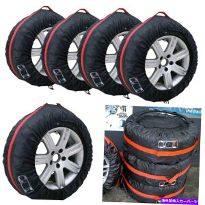 rear wheel tire cover 4PCS�|�[�^�u���i�C�����J�[13-19 �z�C�[���^�C���ی�J�o�[�L�����[�X�g���[�W�o�b�O 4Pcs Portable Nylon Car 13-19 Wheel Tire Protection Covers Carry Storage Bags�y���s�A���i�z
