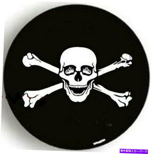 rear wheel tire cover 13 "DIYg[[U[XyA^C^CzC[یJo[CWS 13" DIY trailer Leather Spare tire tyre Wheel Protect Cover Pirate BONE Skull S