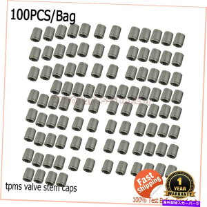 rear wheel tire cover 100PCSzC[TPMSZT[^CouXeLbv́AJ[gbNoCNATV̊DFJo[Ă܂ 100PCS Wheel TPMS Sensor Tire Valve Stem Caps Covers Gray for Car Truck Bike ATV