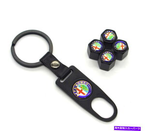 rear wheel tire cover At@IJ[zC[ouLbṽjo[T^CouXe̓L[`F[Jo[Ă܂ Universal Tire Valve Stems For Alfa Romeo Car Wheel Valve Caps Covers Keychai