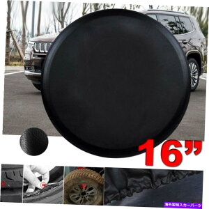 rear wheel tire cover RVLsOJ[̂߂̍XyA^CJo[W[vgbNzC[16 ''^V BLACK SPARE TIRE COVER for RV CAMPER TRACKER JEEP TRUCK WHEEL 16'' Brand new US
