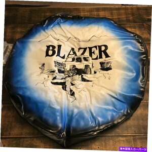 rear wheel tire cover V{[uU[p̃re[WXyA^CzC[Jo[u[ Vintage SPARE TIRE Wheel COVER Blue For Chevy Blazer VINYL NOS