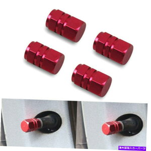 rear wheel tire cover 4PCԃA~jE^CouXeGA_XgJo[LbvJ[SUVoCNpzC[ 4PC Red Aluminum Tire Valve Stem Air Dust Cover Caps Wheel For Car SUV Bike