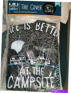 rear wheel tire cover XyA^CJo[zC[̎27C`V Spare Tire Cover Wheel LIFE IS BETTER 27" New