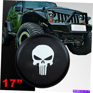 rear wheel tire cover XJXyA^CJo[W[vO[ɍ17 "TCYXLzC[^CJo[ubN Skull Spare Tire Cover Fit For Jeep WRANGLER 17" Size XL Wheel Tire Cover Black