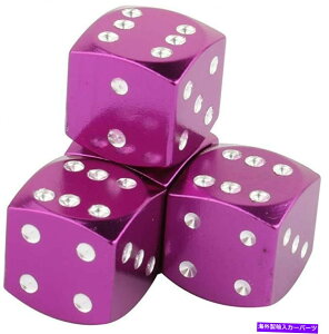 rear wheel tire cover 4PCS�A���~�j�E���p�[�v���T�C�R���J�[�o�C�N�z�C�[���^�C���o���u�X�e���L���b�v�G�A�_�X�g�J�o�[ 4pcs Aluminum Purple Dice Car Bike Wheel Tire Valve Stems Caps Air Dust Covers�y���s�A���i