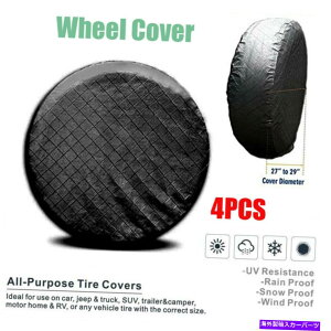 rear wheel tire cover 26 ����27�u���b�N�A���~�j�E���t�B�����X�y�A�^�C���^�C���z�C�[���J�o�[�g���[���[RV�L�����s���O�J�[ 26 to 27 Black Aluminum Film Spare tire tyre Wheel Cover for trailer RV Camper�y���s�A