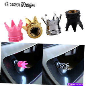 rear wheel tire cover 4xNEJ[gbNoCN]Ԏ]ԃ^CzC[XeGAouLbvJo[ 4x Crown Car Truck Motorcycle Bicycle Bike Tire Wheel Stem Air Valve Caps Cover