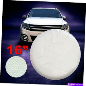 rear wheel tire cover W[vgbNSUVTCYlp16 "zCgXyAzC[^CJo[wr[f[eBU[ 16" White Spare Wheel Tire Cover Heavy Duty Leather for Jeep Truck SUV Size L