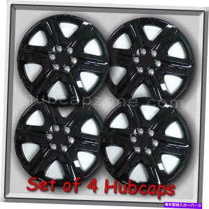 rear wheel tire cover 4 18 �����A�t�^�[�}�[�P�b�g�n�u�L���b�v�O���X�u���b�N�z�C�[���J�o�[�A�X�m�[�^�C���ɍœK 4 18 Black Aftermarket Hubcaps Gloss Black Wheel Covers, Great For Snow Tires�y���s�A���i�z