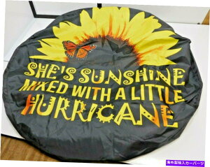 rear wheel tire cover XyA^CzC[Jo[27C`uޏ͂ƂnP[ƍTVCv Spare Tire Wheel Cover 27h Across "She's Sunshine mixed with a little Hurricane"