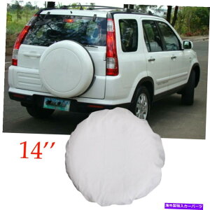 rear wheel tire cover 14 "z_CRV CR-VɃtBbg锒XyAzC[^C^CJo[\tgveN^[ 14" White Spare Wheel Tire Tyre Cover Case Soft Protector Fit For Honda CRV CR-V