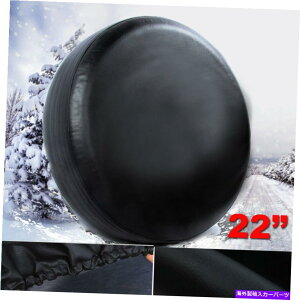rear wheel tire cover W[vg[[̂߂̍XyA^CJo[20-22 "DIA RV SUVgbNzC[\tgrj[ Black Spare Tire Cover 20-22" dia For Jeep Trailer RV SUV Truck Wheel Soft Vinyl