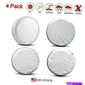 rear wheel tire cover RV�z�C�[��DIA�p��4PCS�^�C���J�o�[�B 26 ����27�z�C�[���^�C���v���e�N�^�[�^�C���J�o�[ 4PCS Tire Covers for RV Wheel Dia. 26 to 27 Wheel Tire Protectors Tire Covers�y���s�A���i�z