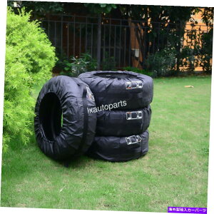 rear wheel tire cover jo[TXyA^CJo[13-16 "zC[Jo[ubNXg[WobOtBbgׂĂ̎SUV Universal Spare Tire Cover 13-16" Wheel Covers Black Storage Bag Fit All Car SUV