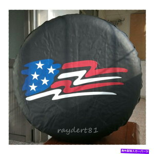 rear wheel tire cover Jeep Toyota Ford 29 "30" 31 "̂߂UStbOobWt̃XyA^CzC[\tgJo[ Spare Tire Wheel Soft Cover With US Flag Badge For Jeep Toyota Ford 29" 30" 31"