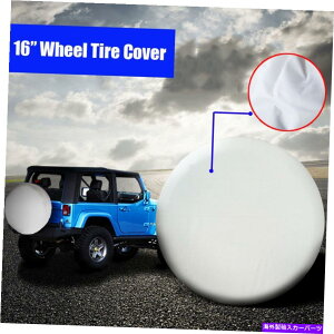 rear wheel tire cover Cەی̂߂̃XyAJ[^CJo[LsOJ[̃PA16 '' 16C`zCg Spare Car Tire Cover Camper Wheel Care For Weather Protection 16'' 16INCH White