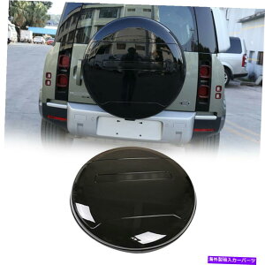 rear wheel tire cover h[o[fBtF_[̃AXyA^C^CJo[2020-21ubNAuXzC[Jo[ Rear Spare Tyre Tire Cover For Land Rover Defender 2020-21 Black ABS Wheel Cover