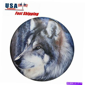 rear wheel tire cover 16 "IIJ~̃XyA^CJo[zC[^CJo[ׂĂ̎Ԃ̒a76?79cm̃Jo[ 16" Wolf Spare Tire Cover Wheel Tyre Covers For All Car Diameter 76-79cm