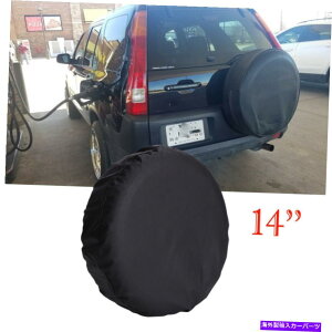 rear wheel tire cover 14 "DIYg[[XyA^C^CzC[Jo[z_CRV CR-VɏȍtBbg 14" DIY Trailer Spare Tire Tyre Wheel Cover Pure Black Fit For Honda CRV CR-V