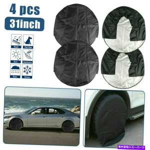 rear wheel tire cover RVg[[Lp[J[gbNƃ[^[z[4փ^CJo[̃Zbg32 "US Set of 4 Wheel Tire Covers For RV Trailer Camper Car Truck And Motor Home 32" US