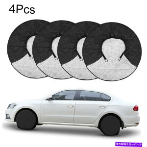rear wheel tire cover �h���^�C���J�o�[4�z�C�[���^�C��RV�g���[���[�T���v���e�N�^�[24 '' -26 '' Waterproof Tire Covers Set Of 4 Wheel Tyre RV Trailer Sun Protector 24''-26''�y���s�A���i�z