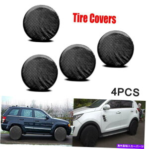 rear wheel tire cover 4PCS 26 "27 ''zC[^CJo[RVg[[LsOJ[̃veN^[ 4PCS 26" to 27'' Wheel Tire Covers Protector For RV Trailer Camper Car Truck SUV