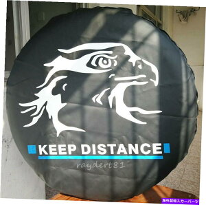 rear wheel tire cover 16 "ubNC[OobWt̗\̃zC[^CJo[C[W[CXg[veN^[29-31" 16" Spare Wheel Tire Cover With Black Eagle Badge Easy Install Protector 29-31"