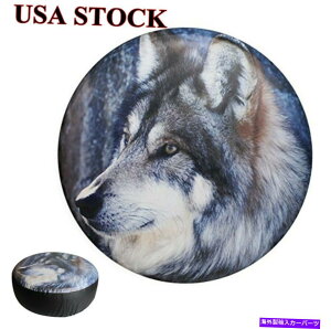 rear wheel tire cover 16 "XyA^CJo[IIJ~̃^CzC[Ԃ̖hh 16" Spare Tire Cover Wolf Tyre Wheel Protect Waterproof for Car Jeep Liberty CRV