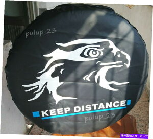 rear wheel tire cover 17 "ubNC[OobWtXyAzC[^CJo[C[W[CXg[veN^[31-33" 17" Spare Wheel Tire Cover With Black Eagle Badge Easy Install Protector 31-33"