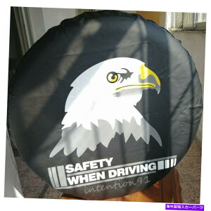 rear wheel tire cover 17 "zCgC[OobWtXyAzC[^CJo[C[W[CXg[veN^[31-33" 17" Spare Wheel Tire Cover With White Eagle Badge Easy Install Protector 31-33"