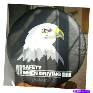 rear wheel tire cover 17 "zCgC[OobWtXyAzC[^CJo[C[W[CXg[veN^[31-33" 17" Spare Wheel Tire Cover With White Eagle Badge Easy Install Protector 31-33"